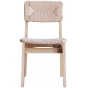 Silla de Madera Olmo C-Chair Trenzada