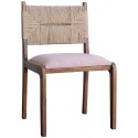 Silla de Madera y Cuerda Tapizada Rosa