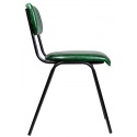 Silla de Piel verde curtido artesanal 