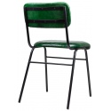 Silla de Piel verde curtido artesanal 