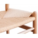 Silla de madera Wishbone Réplica Hans Wegner de madera color natural